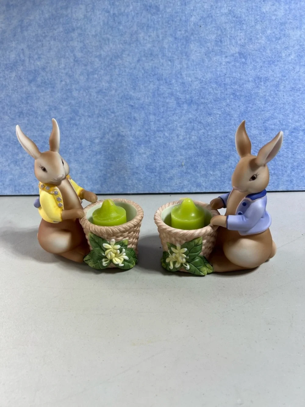 PartyLite Bertie & Bea votive candle holder pair #P7735, Retired in original box - Picture 1 of 13